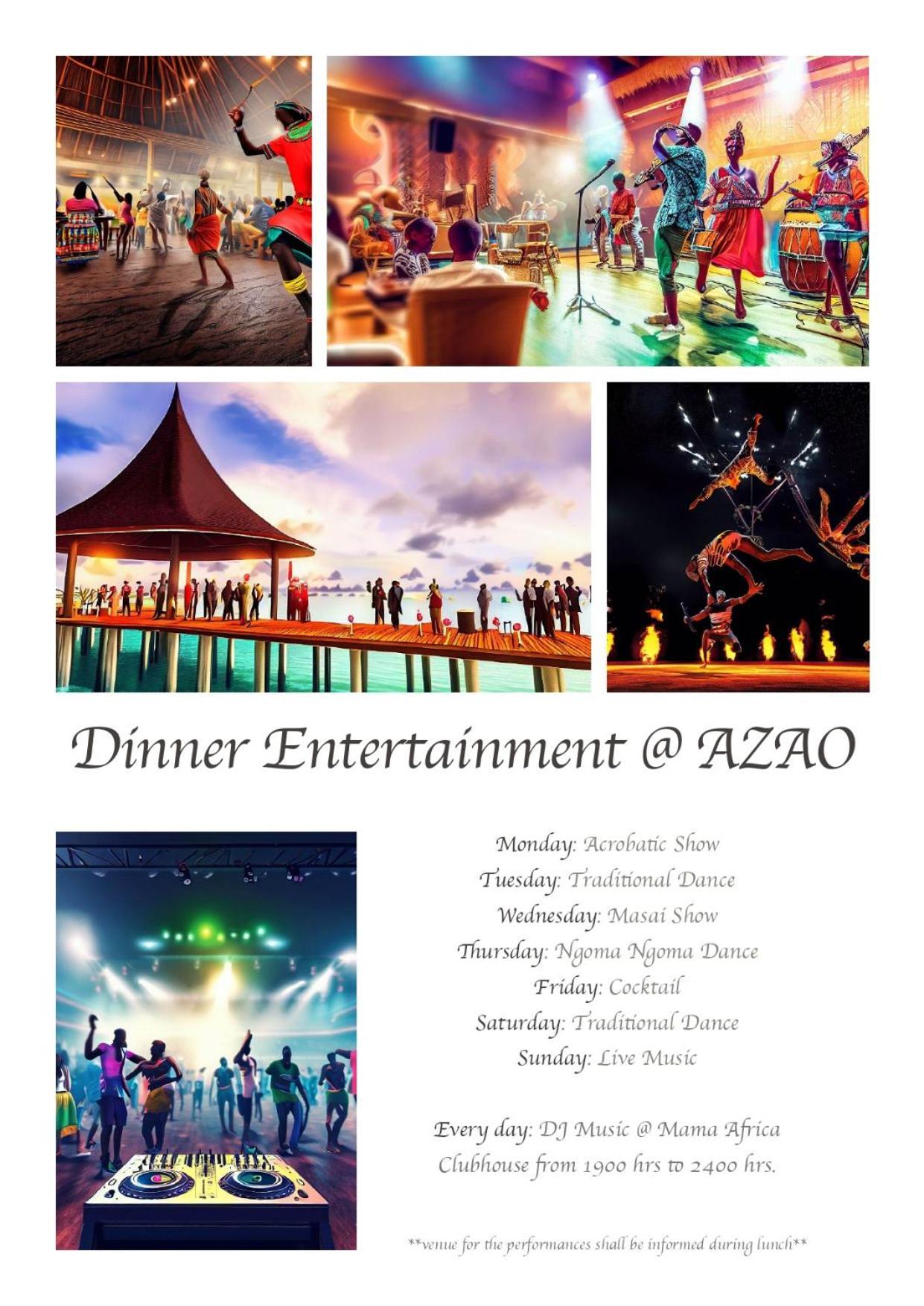 Azao Resort & Spa Pongwe Exterior photo